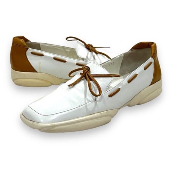 Fratelli Rossetti Off White Leather Loafers Size 6.5 - Picture 1 of 16